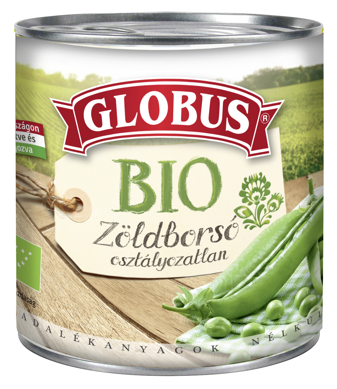 GLOBUS BIO Zöldborsó 400g/265 g